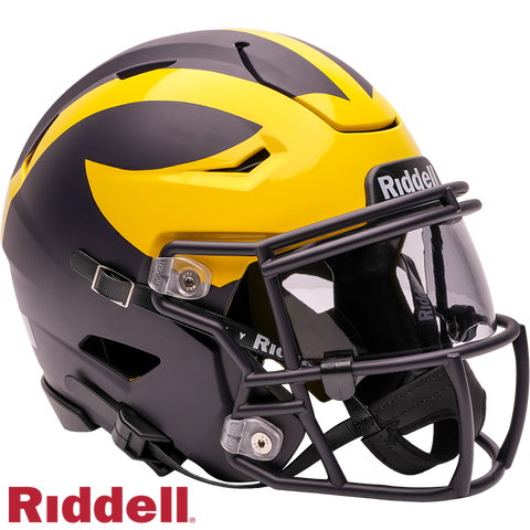 Michigan Wolverines Helmet Riddell Replica Mid Size MIDI SpeedFlex Style