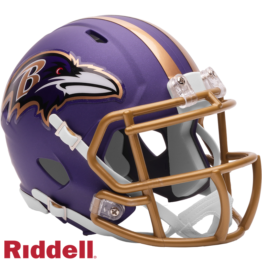 Baltimore Ravens Helmet Riddell Replica Mini Speed Style On Field Alternate 2026 #1 Periodic Restock