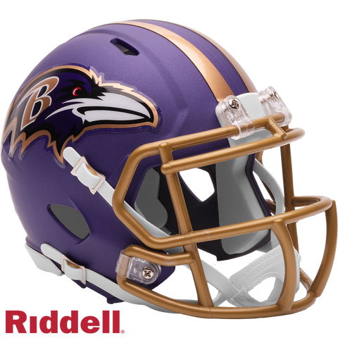 Baltimore Ravens Helmet Riddell Replica Mini Speed Style On Field Alternate 2026 #1 Periodic Restock