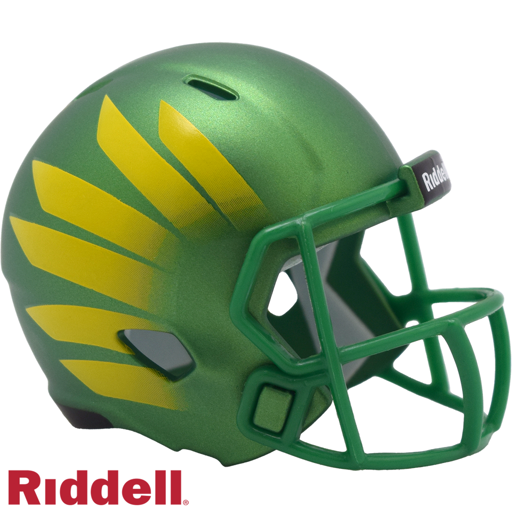 Oregon Ducks Helmet Riddell Pocket Pro Speed Style Green Wing Periodic Restock