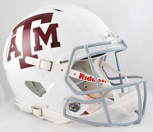 Texas A&M Aggies Revolution Speed Pro Line Helmet White Alternate Special Order