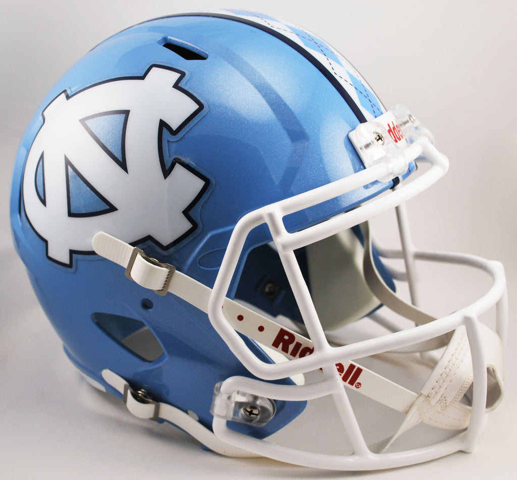 North Carolina Tar Heels Helmet Riddell Authentic Full Size Speed Style Argyle Stripe Special Order