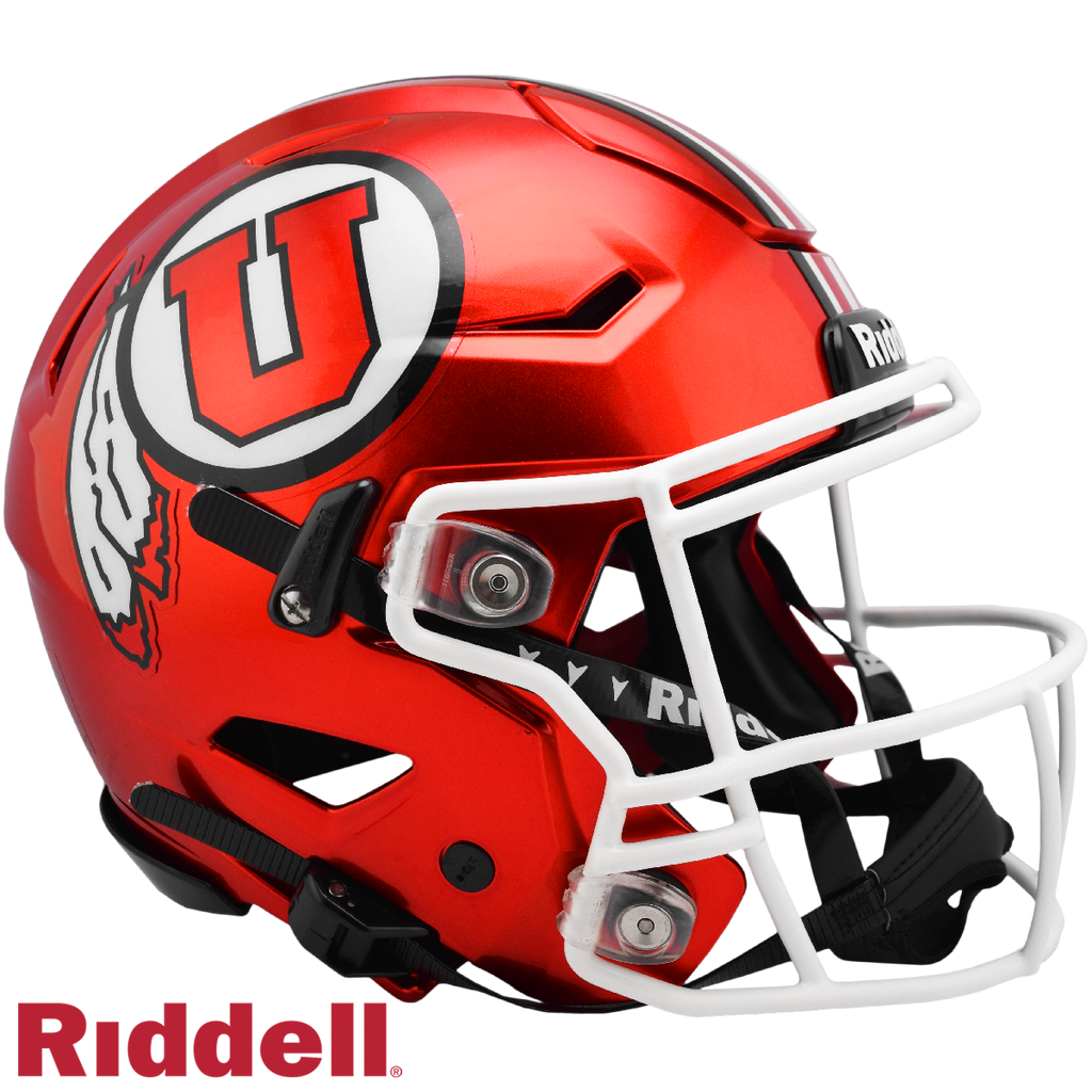 Utah Utes Helmet Riddell Authentic Full Size SpeedFlex Style Red Special Order