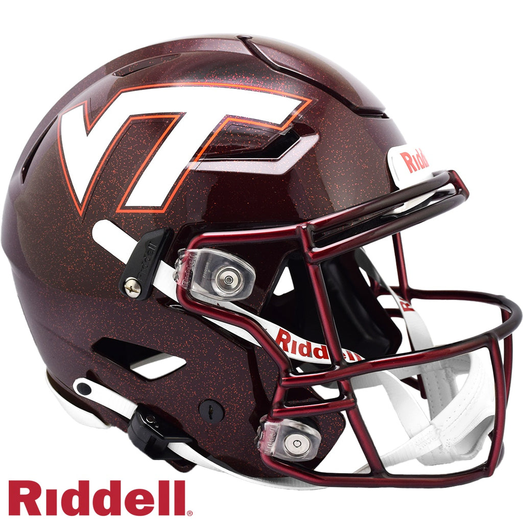 Virginia Tech Hokies Helmet Riddell Authentic Full Size SpeedFlex Style Maroon Special Order