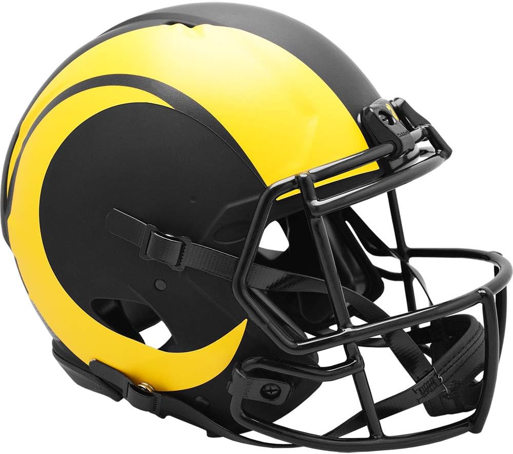 Los Angeles Rams Helmet Riddell Authentic Full Size Speed Style Eclipse Alternate