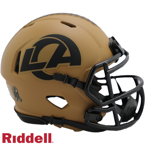 Los Angeles Rams Helmet Riddell Replica Mini Speed Style Salute To Service 2023