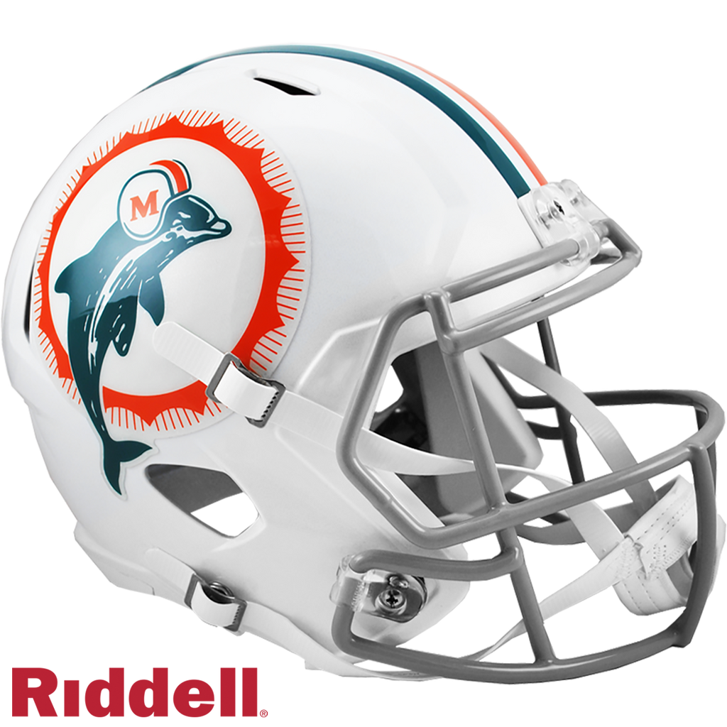 Miami Dolphins Helmet Riddell Full Size Speed Style Tribute Special Order