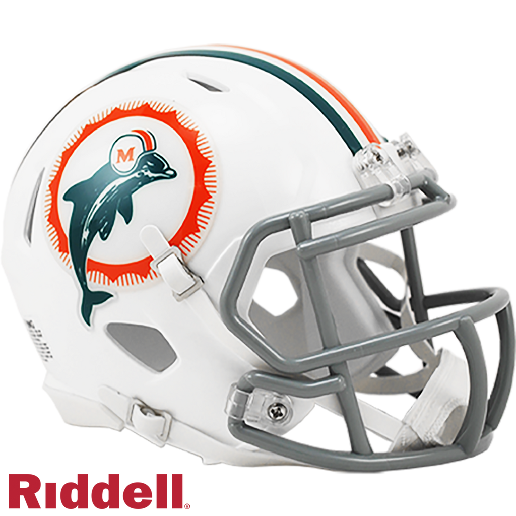 Miami Dolphins Helmet Riddell Replica Mini Speed Style Tribute Periodic Restock