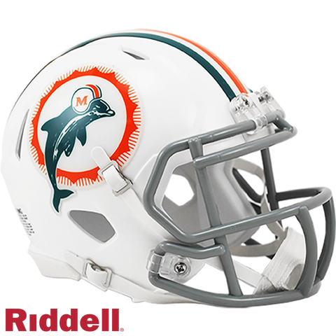 Miami Dolphins Helmet Riddell Replica Mini Speed Style Tribute Periodic Restock