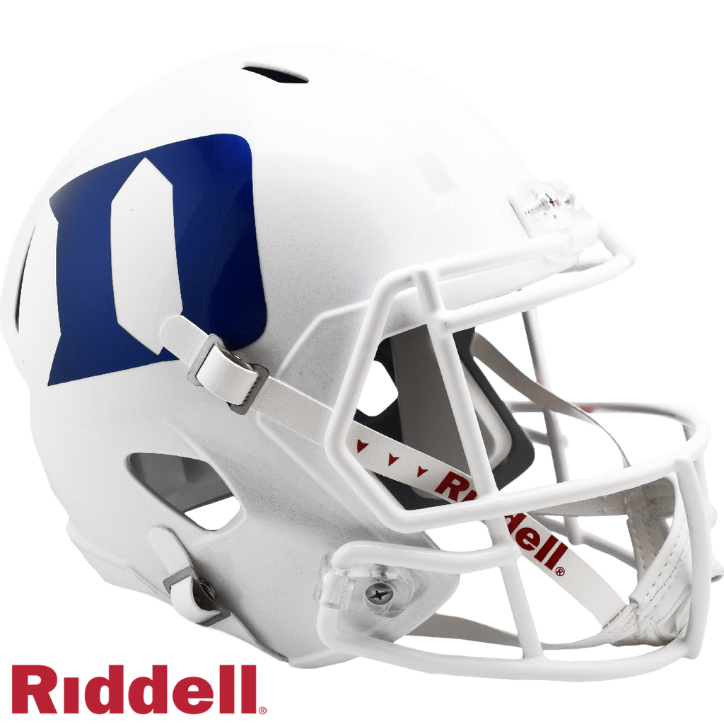 Duke Blue Devils Helmet Riddell Replica Full Size Speed Style White Special Order