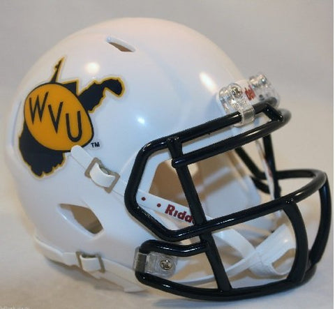 West Virginia Mountaineers Helmet Riddell Replica Mini Speed Style Throwback Logo