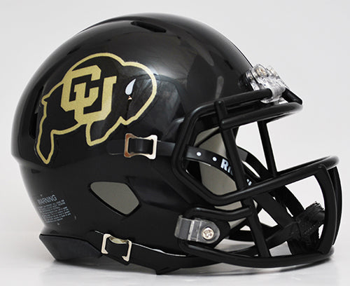 Colorado Buffaloes Speed Mini Helmet Black Alternate