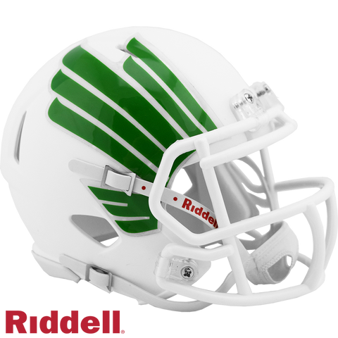 North Texas Mean Green Helmet Riddell Replica Mini Speed Style Matte White