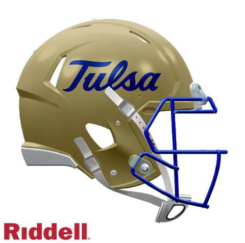 Tulsa Golden Hurricanes Helmet Riddell Replica Mini Speed Style Gold