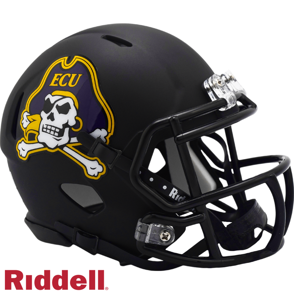 East Carolina Pirates Helmet Riddell Replica Mini Speed Style Matte Black