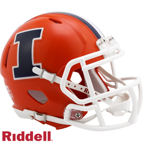 Illinois Fighting Illini Helmet Riddell Replica Mini Speed Style