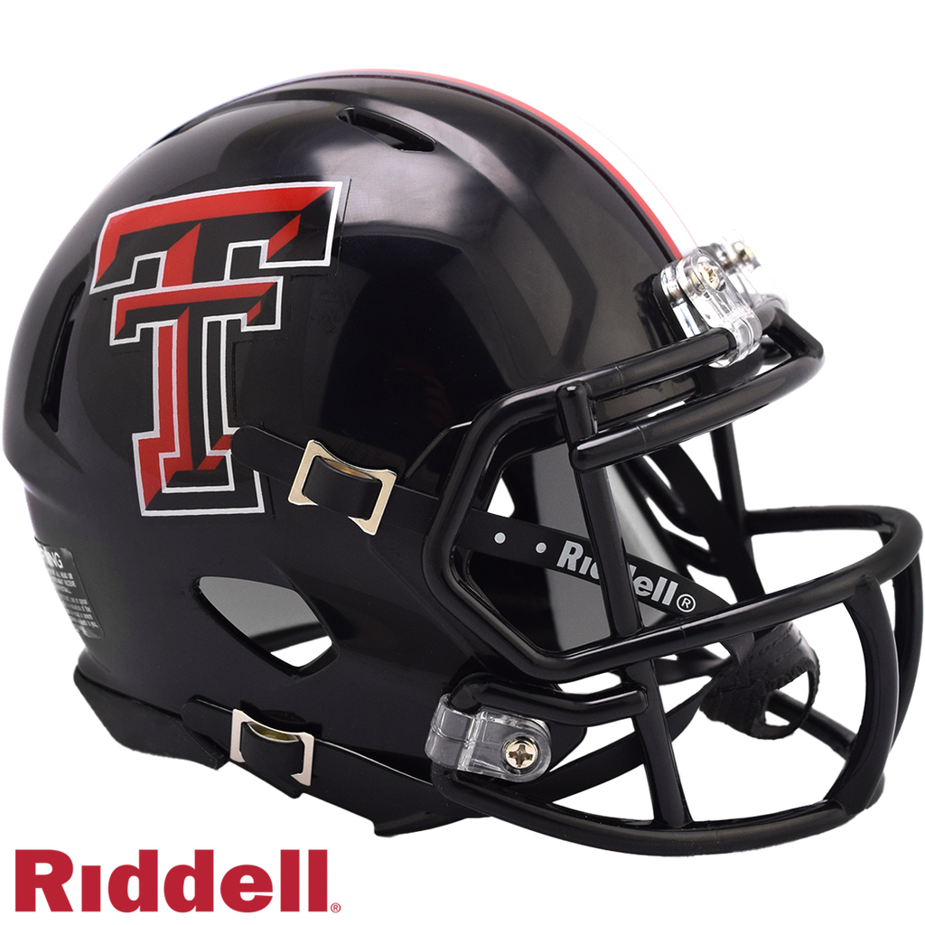 Texas Tech Red Raiders Helmet Riddell Replica Mini Speed Style Black