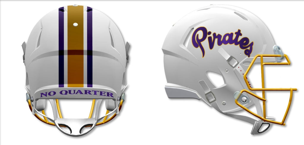 East Tennessee State Buccaneers Helmet Riddell Replica Mini Speed Style White