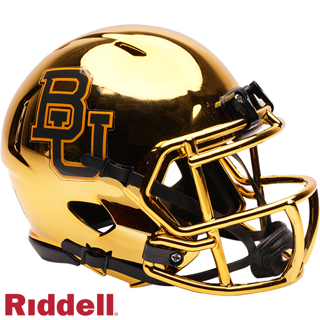 Baylor Bears Helmet Riddell Replica Mini Speed Style Chrome