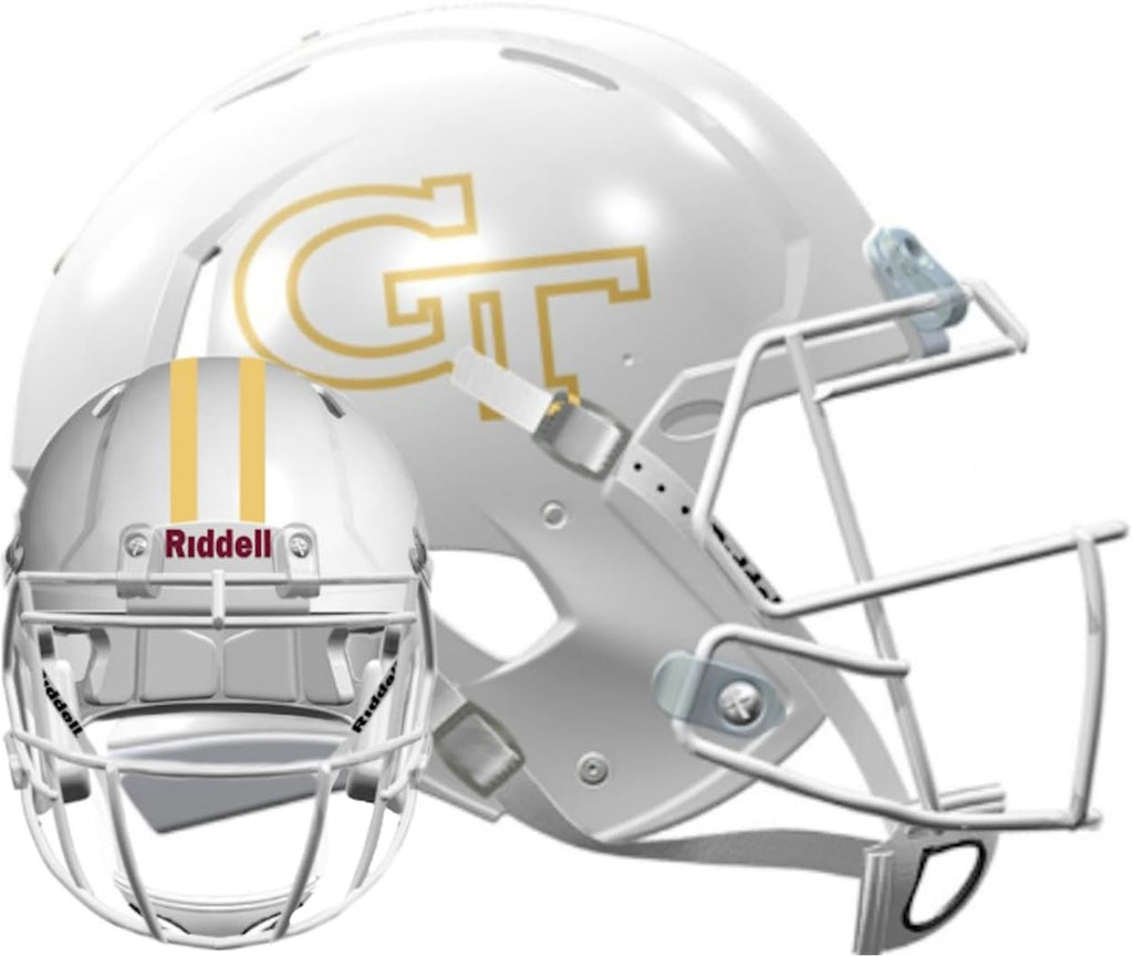 Georgia Tech Yellow Jackets Helmet Riddell Replica Mini Speed Style White