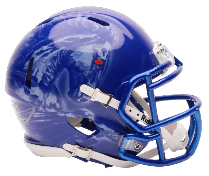 Boise State Broncos Helmet Riddell Replica Mini Speed Style Airbrushed Bronco