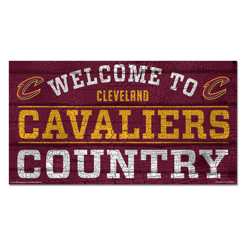 Cleveland Cavaliers Sign 13x24 Wood Country