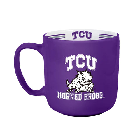 Texas Christian Horned Frogs Coffee Mug 15oz Stripe Design