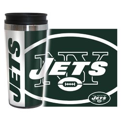 New York Jets Travel Mug 14oz Full Wrap Style Hype Design