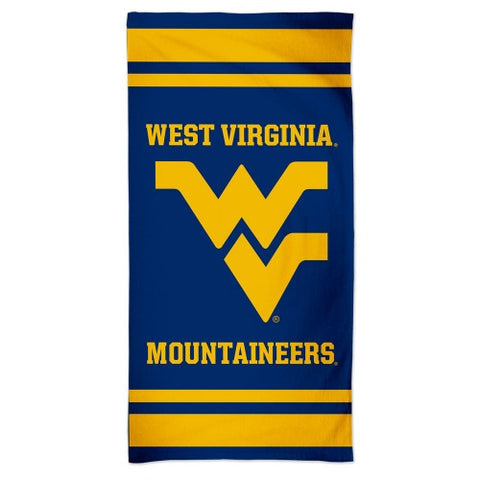 West Virginia Mountaineers Towel 30x60 Beach Style