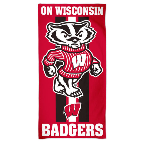 Wisconsin Badgers Towel 30x60 Beach Style