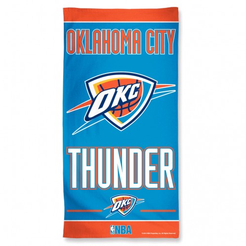 Oklahoma City Thunder Towel 30x60 Beach Style Special Order
