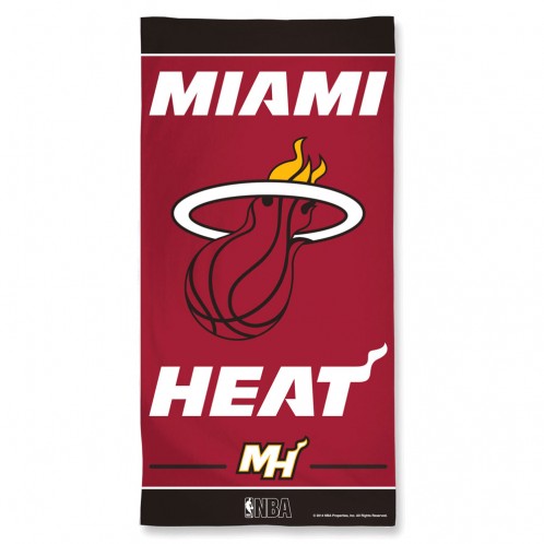 Miami Heat Towel 30x60 Beach Style