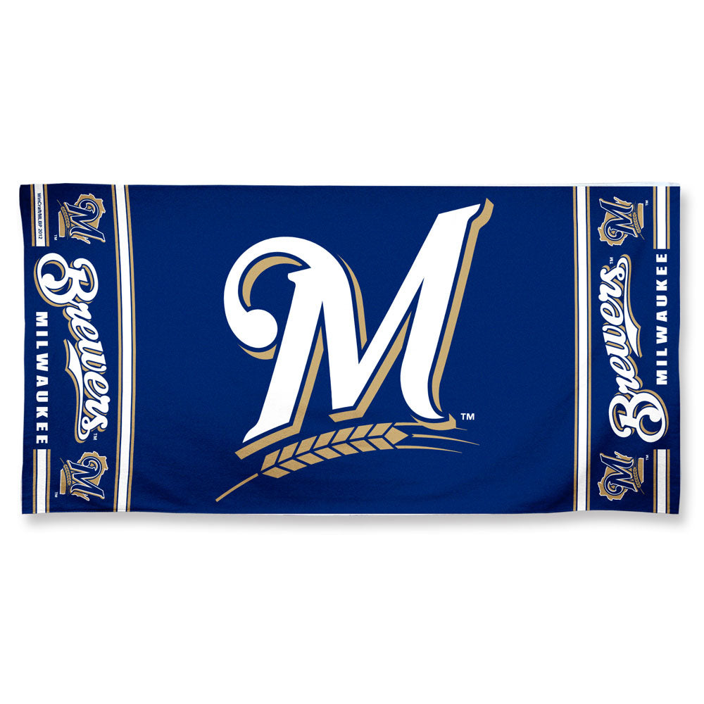 Milwaukee Brewers Towel 30x60 Beach Style Special Order