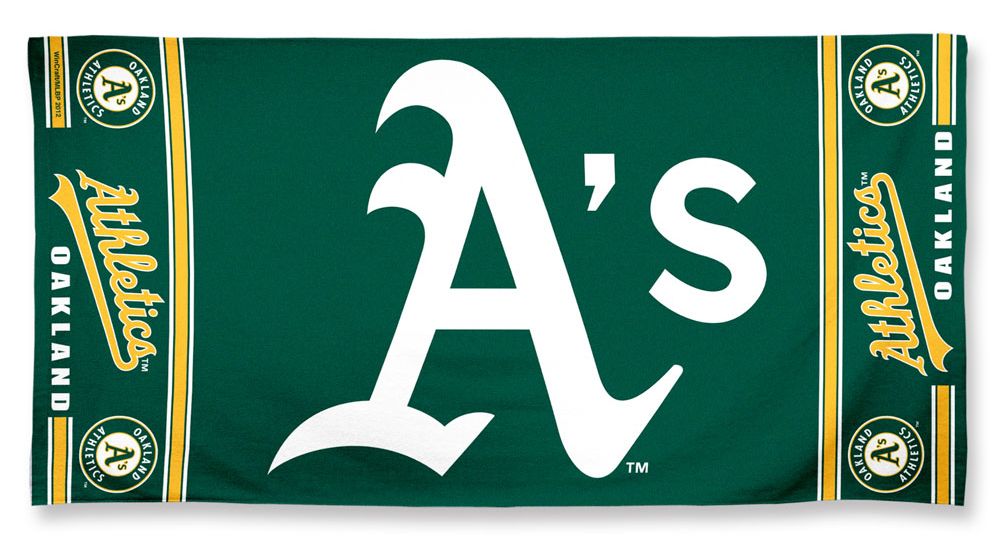 Oakland Athletics Towel 30x60 Beach Style Special Order