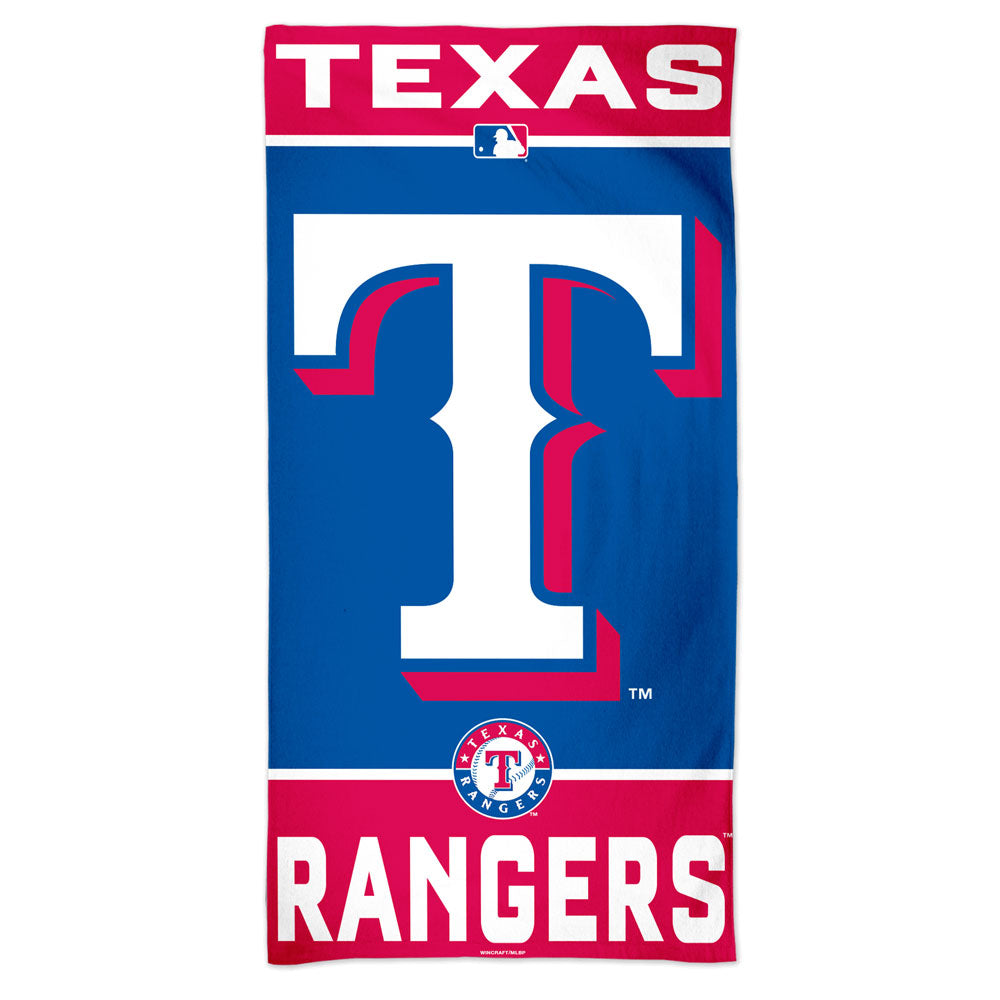 Texas Rangers Towel 30x60 Beach Style Special Order