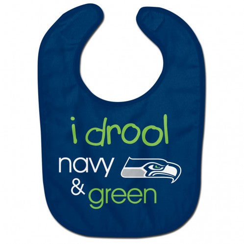 Seattle Seahawks Baby Bib All Pro Style I Drool Design