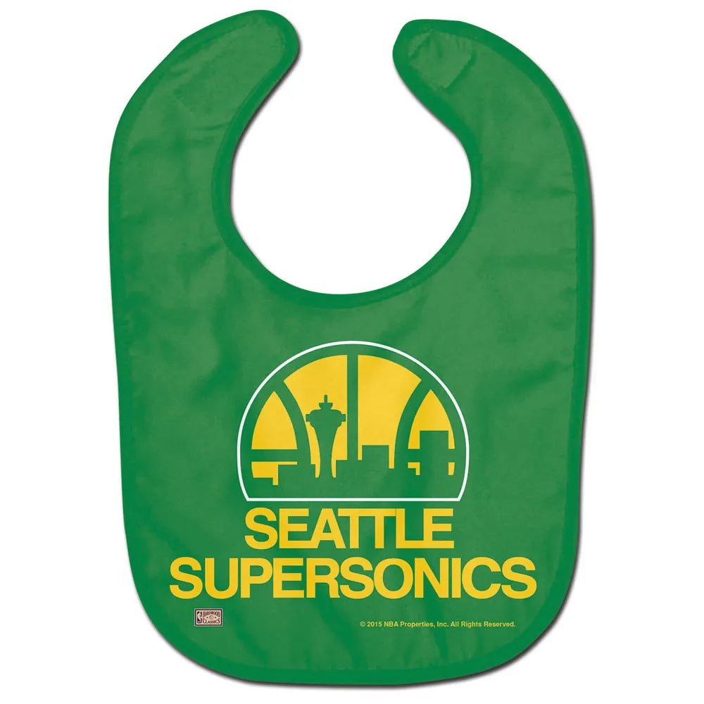 Seattle Supersonics Oklahoma City Thunder Baby Bib All Pro Style Throwback Special Order