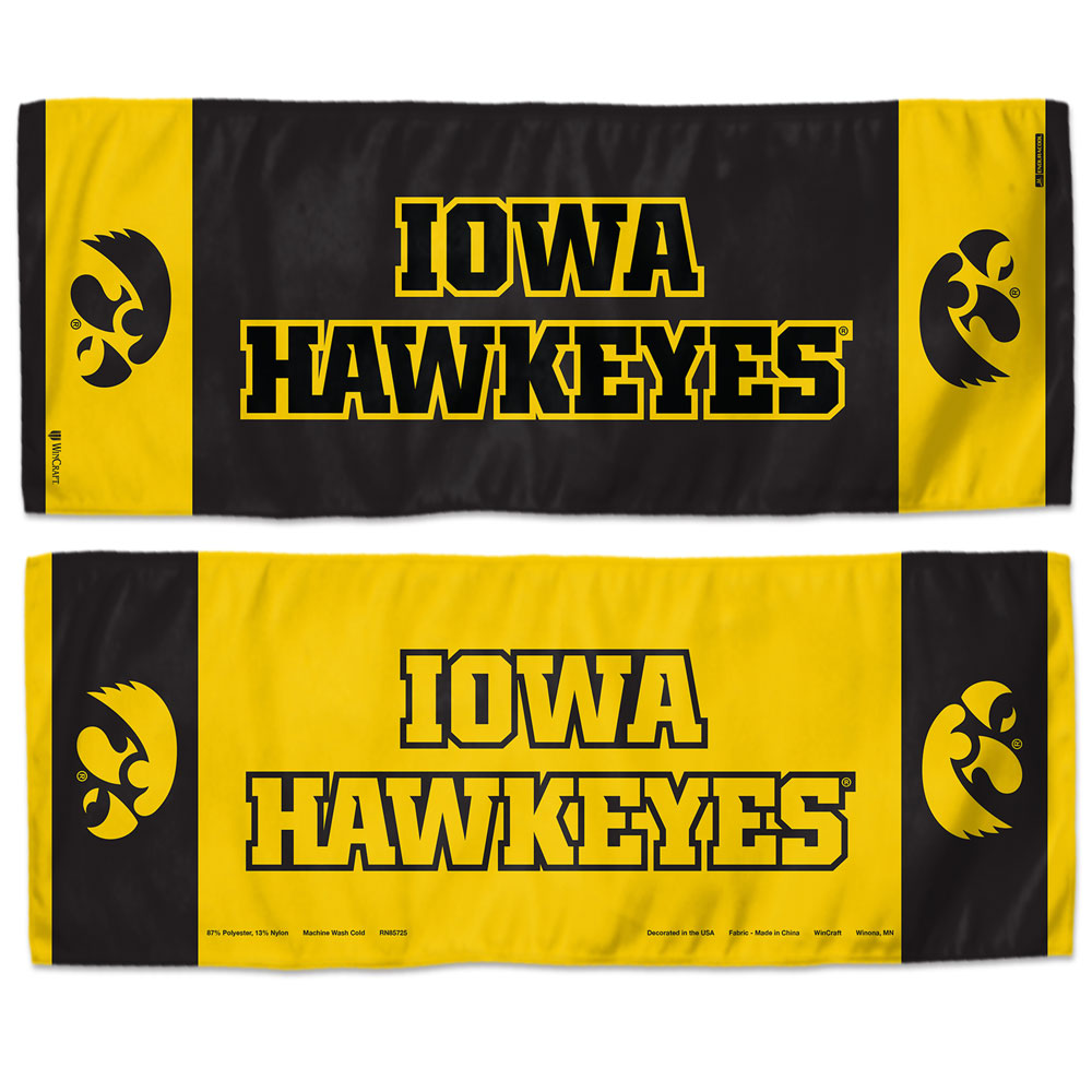 Iowa Hawkeyes Cooling Towel 12x30 Special Order