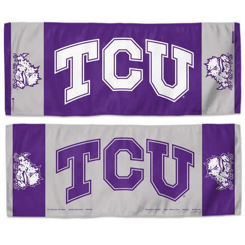 Texas Christian Horned Frogs Cooling Towel 12x30 Special Order