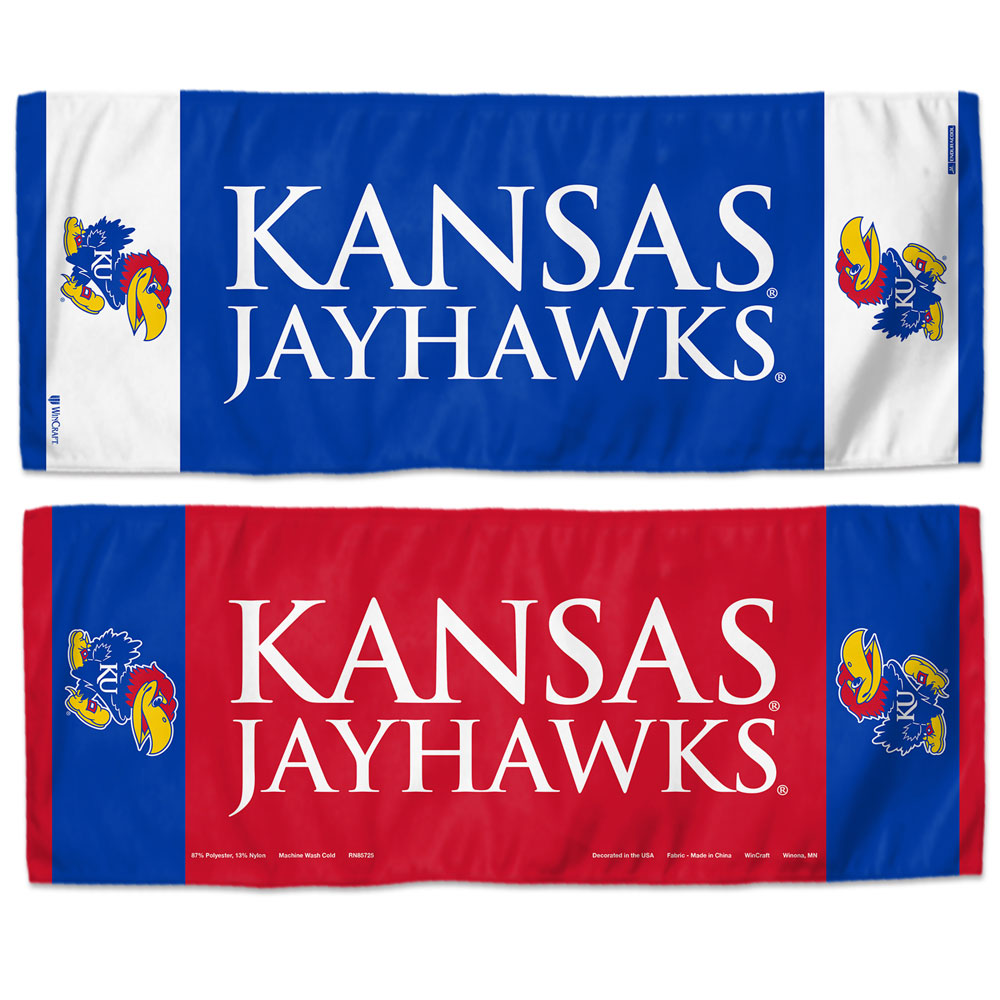 Kansas Jayhawks Cooling Towel 12x30 Special Order