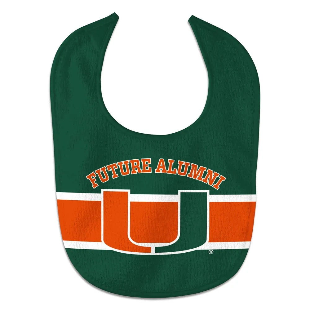 Miami Hurricanes Baby Bib All Pro Style Future Alumni Special Order