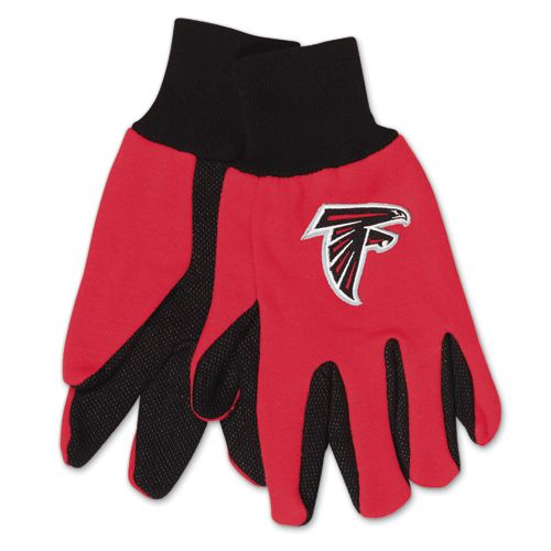 Atlanta Falcons Gloves Two Tone Style Adult Size Solid
