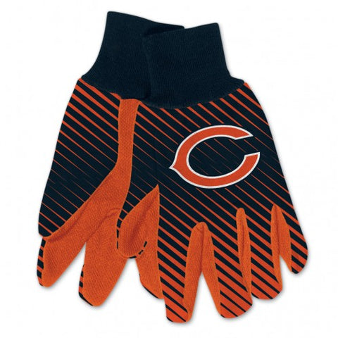 Chicago Bears Gloves Two Tone Style Adult Size