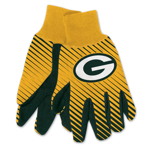 Green Bay Packers s Gloves Two Tone Style Adult Size
