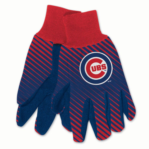 Chicago Cubs Gloves Two Tone Style Adult Size