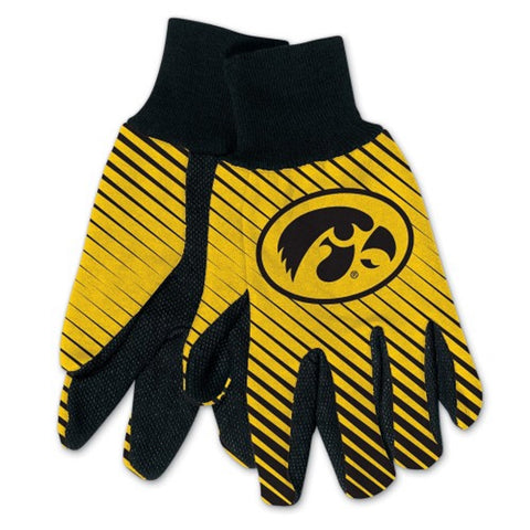 Iowa Hawkeyes Gloves Two Tone Style Adult Size