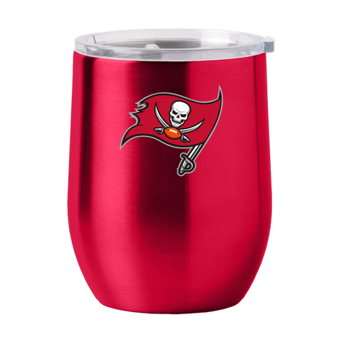 Tampa Bay Buccaneers Travel Tumbler 16oz Stainless Steel Curved