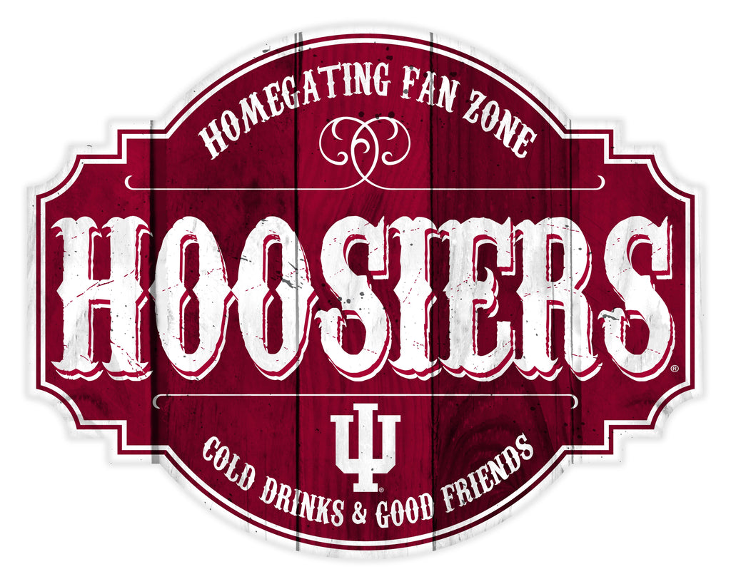 Indiana Hoosiers Sign Wood 12 Inch Homegating Tavern Special Order