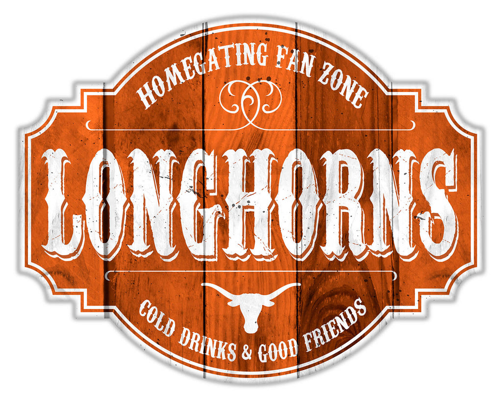 Texas Longhorns Sign Wood 12 Inch Homegating Tavern