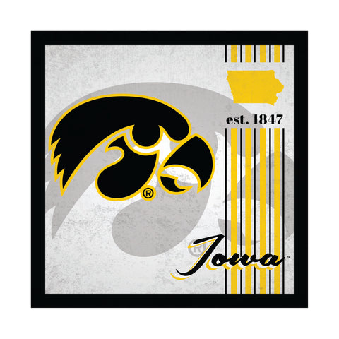 Iowa Hawkeyes Sign Wood 10x10 Album Design